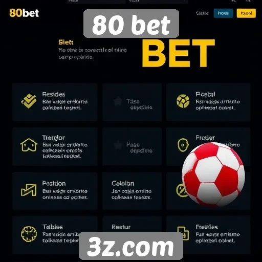 Análise das funcionalidades do site 80 bet