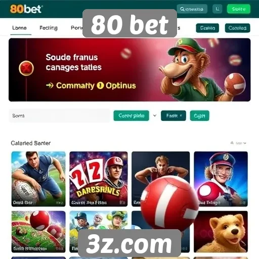 Disponibilidade de jogos e apostas na 80 bet